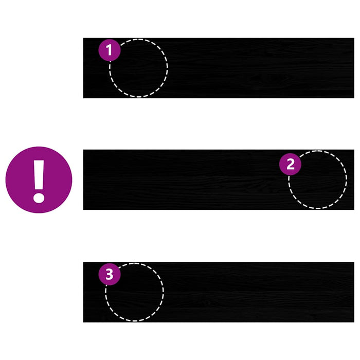 Pervaz 2 buc lemn masiv de maro-negru 90x20x2 cm WALTI