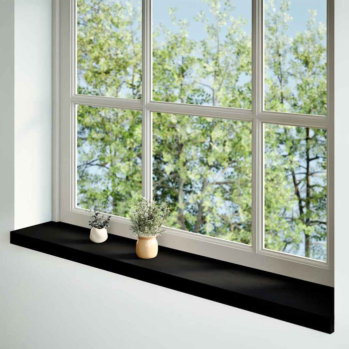 Pervaz 2 buc lemn masiv de maro-negru 110x20x2 cm WALTI