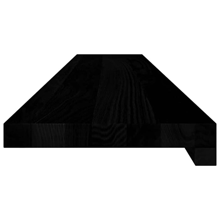 Pervaz 2 buc lemn masiv de maro-negru 110x20x2 cm WALTI