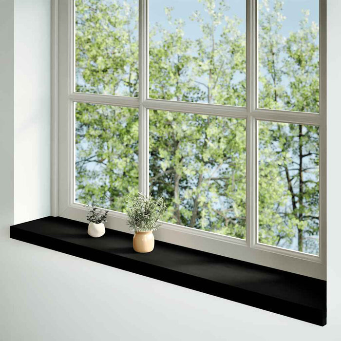 Pervaz 2 buc lemn masiv de maro-negru 160x20x2 cm WALTI
