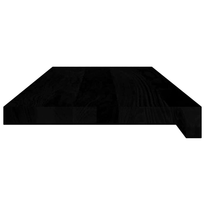Glafuri 2 buc maro-negru 70x25x2 cm lemn masiv de stejar WALTI