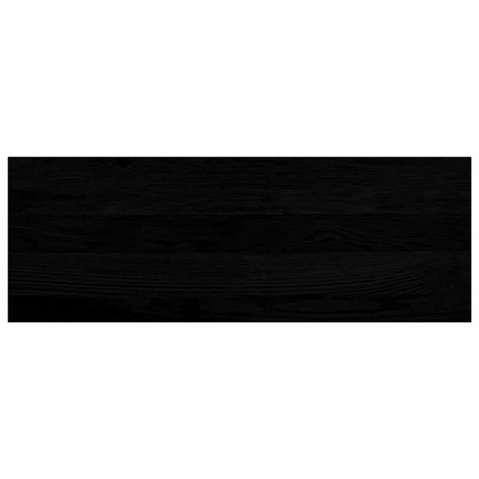 Glafuri 2 buc maro-negru 70x25x2 cm lemn masiv de stejar WALTI