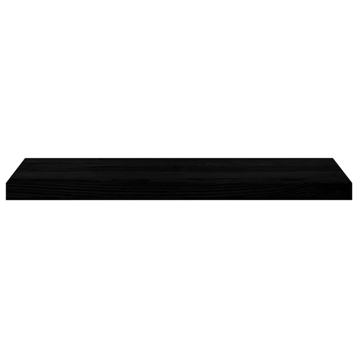 Glafuri 2 buc maro-negru 80x25x2 cm lemn masiv de stejar WALTI