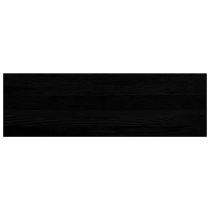 Glafuri 2 buc maro-negru 80x25x2 cm lemn masiv de stejar WALTI