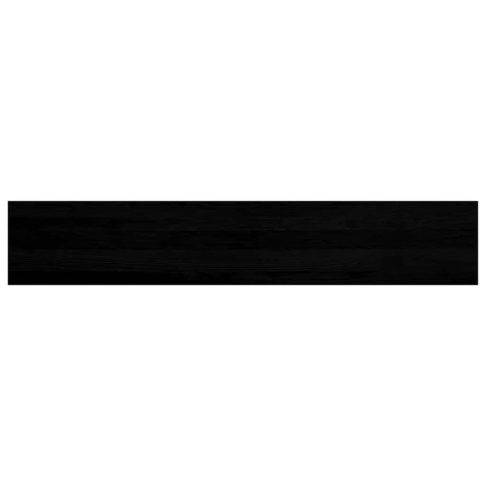 Glafuri 2 buc maro-negru 140x25x2 cm lemn masiv de stejar WALTI