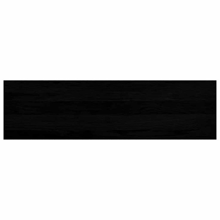 Glafuri 2 buc maro-negru 90x30x2 cm lemn masiv de stejar WALTI