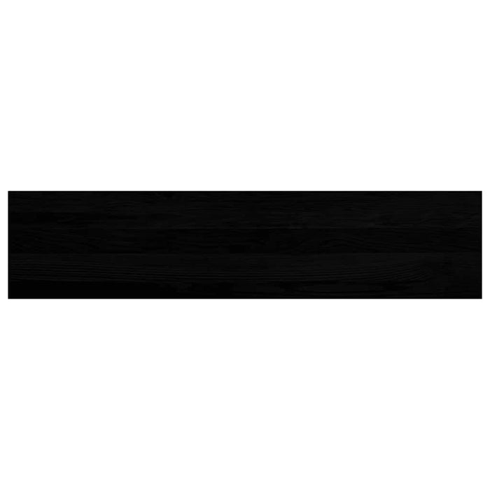 Glafuri 2 buc maro-negru 110x30x2 cm lemn masiv de stejar WALTI
