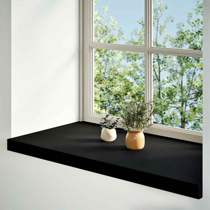 Glafuri 2 buc maro-negru 80x40x2 cm lemn masiv de stejar WALTI
