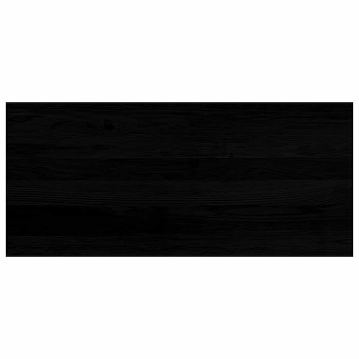 Glafuri 2 buc maro-negru 90x40x2 cm lemn masiv de stejar WALTI