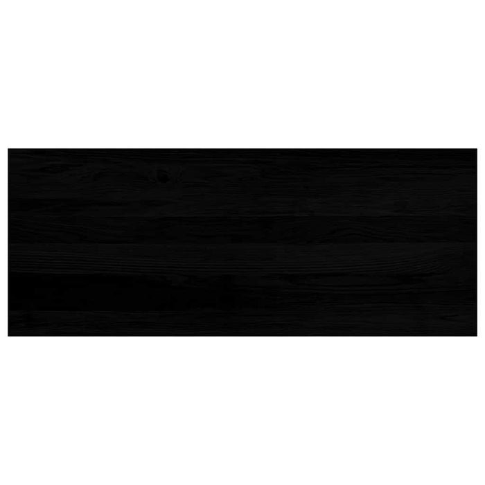 Glafuri 2 buc maro-negru 100x40x2 cm lemn masiv de stejar WALTI