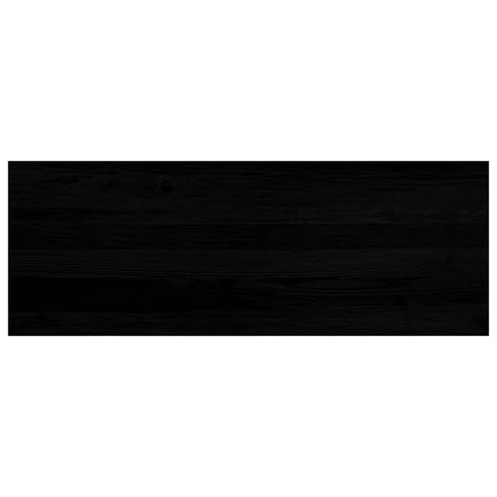 Glafuri 2 buc maro-negru 110x40x2 cm lemn masiv de stejar WALTI