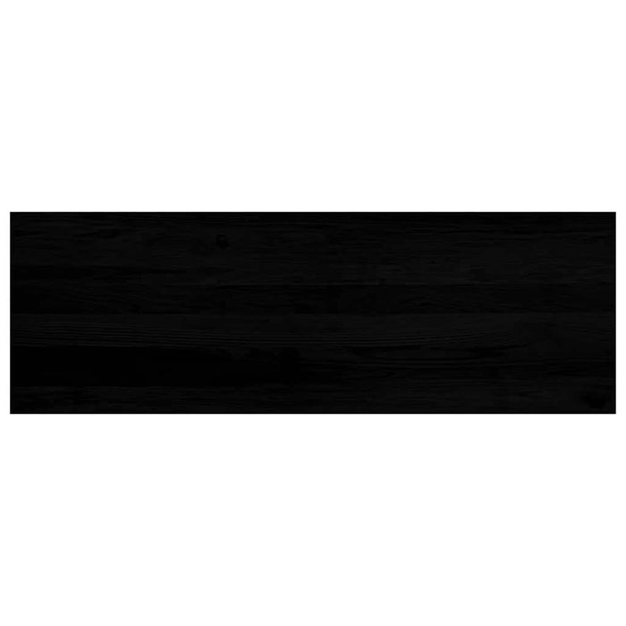Glafuri 2 buc maro-negru 120x40x2 cm lemn masiv de stejar - WALTI WALTI