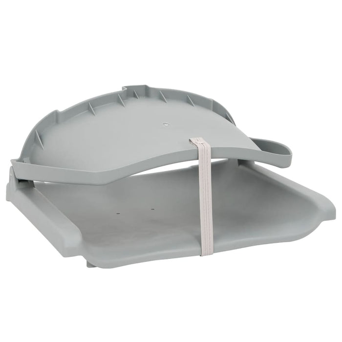 Set scaun pliabil, 2 piese, fără pernă, gri, 48x51x41 cm - WALTI WALTI