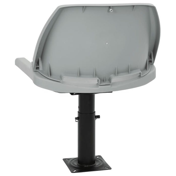 Set scaun pliabil, 2 piese, fără pernă, gri, 48x51x41 cm - WALTI WALTI
