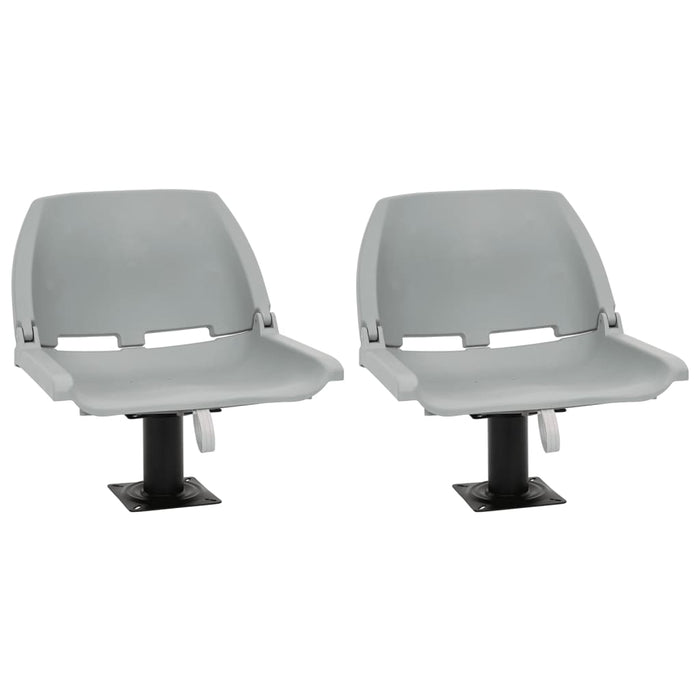 Set scaun pliabil, 4 piese, fără pernă, gri, 48x51x41 cm WALTI