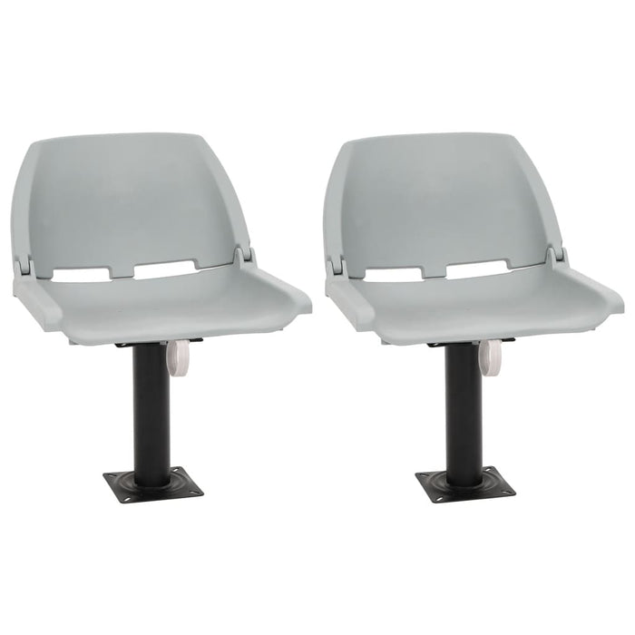 Set scaun pliabil, 4 piese, fără pernă, gri, 48x51x41 cm - WALTI WALTI