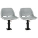 Set scaun pliabil, 4 piese, fără pernă, gri, 48x51x41 cm - WALTI WALTI