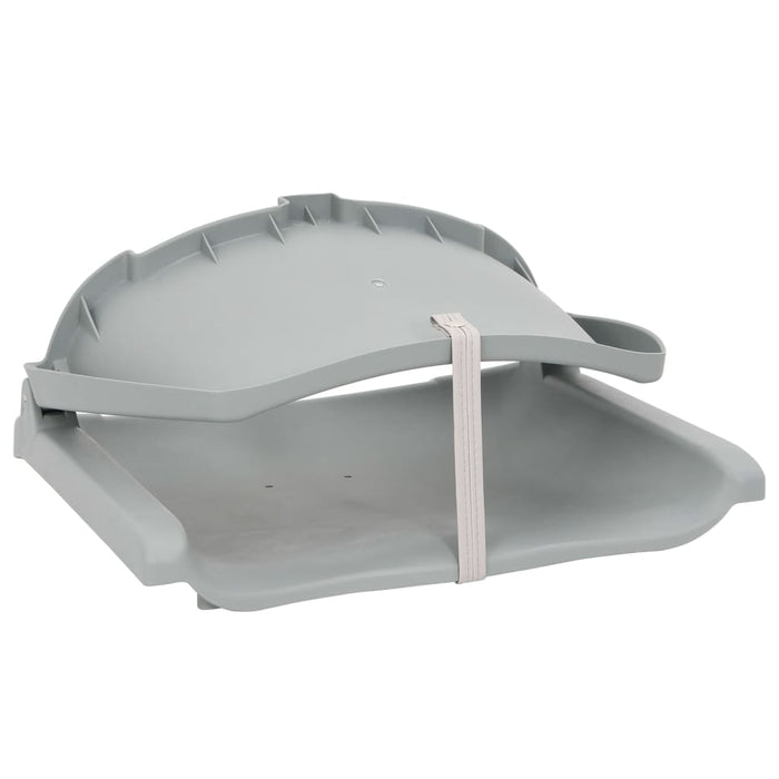 Set scaun pliabil, 4 piese, fără pernă, gri, 48x51x41 cm - WALTI WALTI