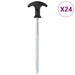 Țăruși de cort, 24 buc., 17 cm, Ø7 mm, oțel galvanizat - WALTI WALTI