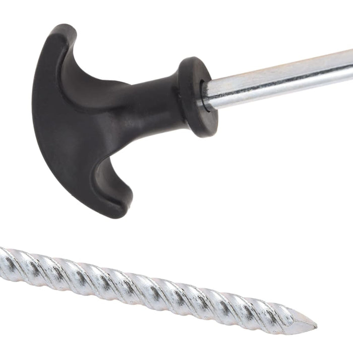 Țăruși de cort, 24 buc., 17 cm, Ø7 mm, oțel galvanizat - WALTI WALTI