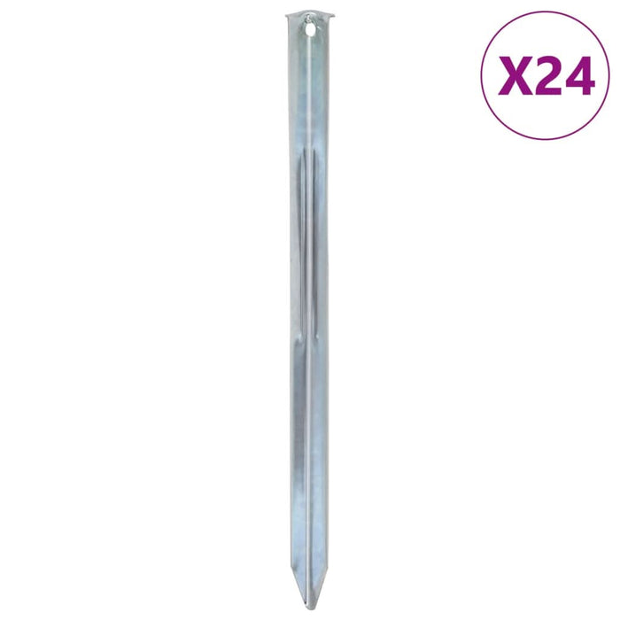Țăruși de cort, 24 buc., 30 cm, Ø20 mm, oțel galvanizat - WALTI WALTI