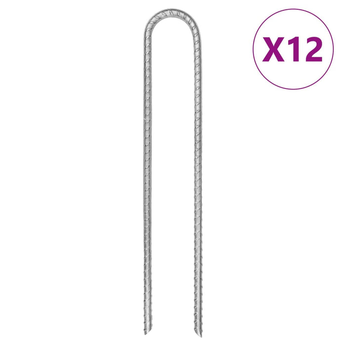 Țăruși de cort, 12 buc., 30 cm, Ø7 mm, oțel galvanizat - WALTI WALTI
