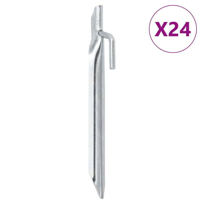 Țăruși de cort 24 buc., formă V, 17 cm, Ø20 mm, oțel galvanizat - WALTI WALTI