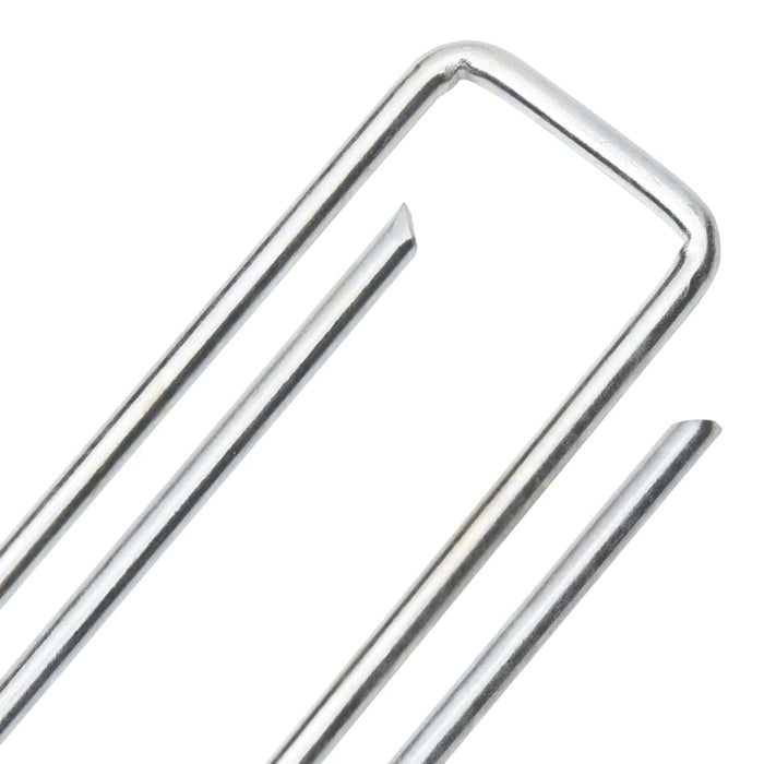 Țăruși de pământ în formă de U 25 buc. 20x4 cm oțel galvanizat - WALTI WALTI