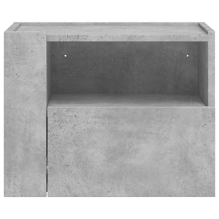 Noptiere de perete, 2 buc., gri beton, 45x30x35 cm WALTI