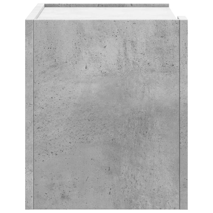 Noptiere de perete, 2 buc., gri beton, 45x30x35 cm WALTI