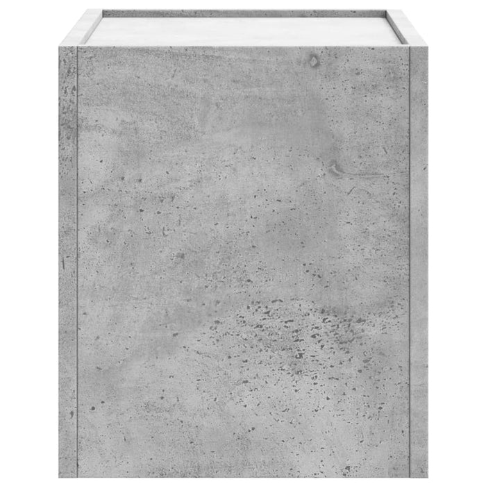 Noptiere de perete, 2 buc., gri beton, 45x30x35 cm WALTI