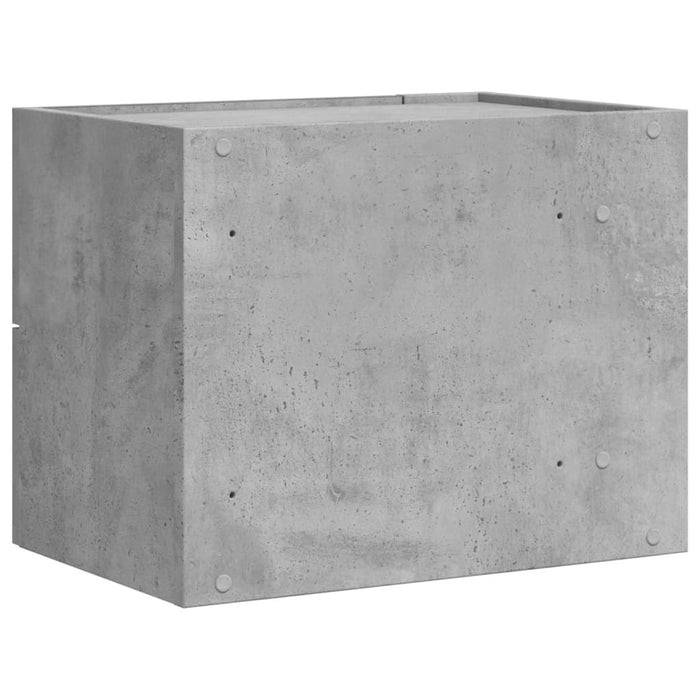 Noptiere de perete, 2 buc., gri beton, 45x30x35 cm WALTI