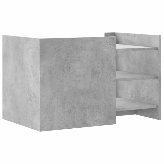 Măsuță de cafea, gri beton, 80x50x50 cm, lemn prelucrat - WALTI WALTI