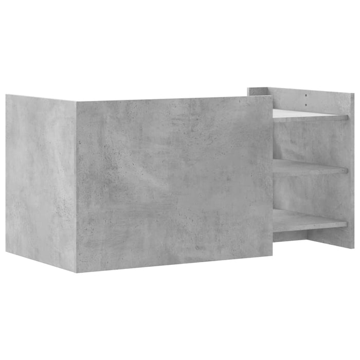 Măsuță de cafea, gri beton, 100x50x50 cm, lemn prelucrat - WALTI WALTI
