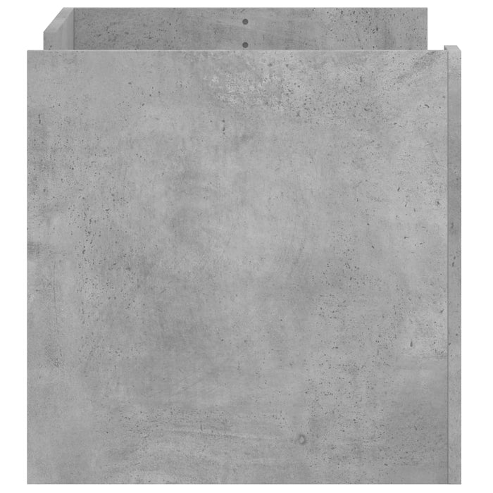 Măsuță de cafea, gri beton, 80x50x50 cm, lemn prelucrat - WALTI WALTI