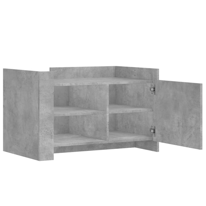 Măsuță de cafea, gri beton, 80x50x50 cm, lemn prelucrat - WALTI WALTI