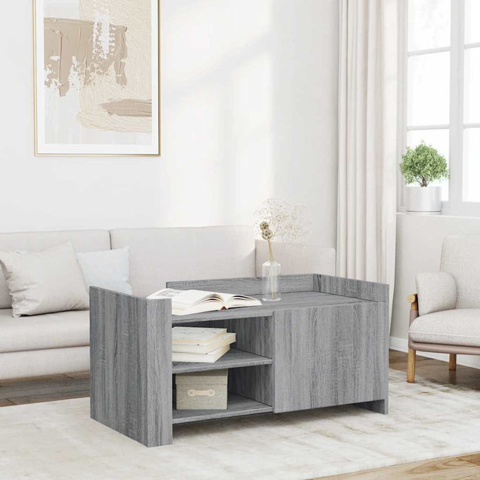 Măsuță de cafea gri sonoma 100x50x50 cm lemn prelucrat - WALTI WALTI