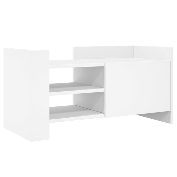Comodă TV, alb, 80x35x40 cm, lemn prelucrat - WALTI WALTI