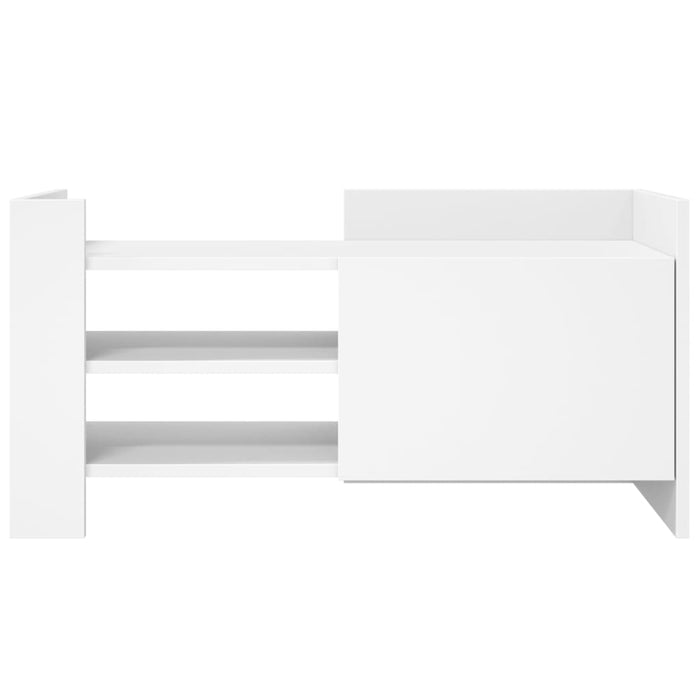 Comodă TV, alb, 80x35x40 cm, lemn prelucrat - WALTI WALTI