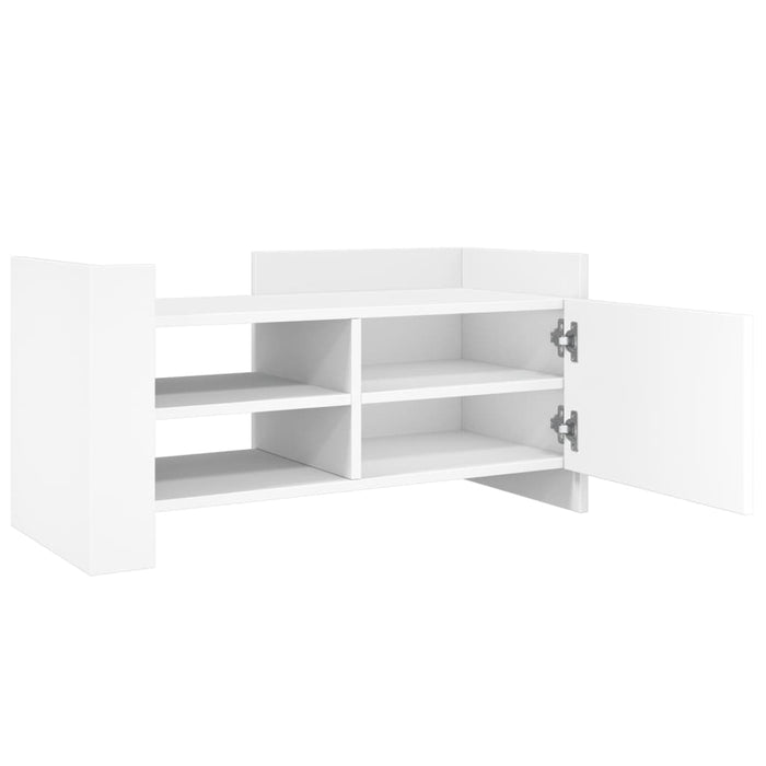 Comodă TV, alb, 80x35x40 cm, lemn prelucrat - WALTI WALTI