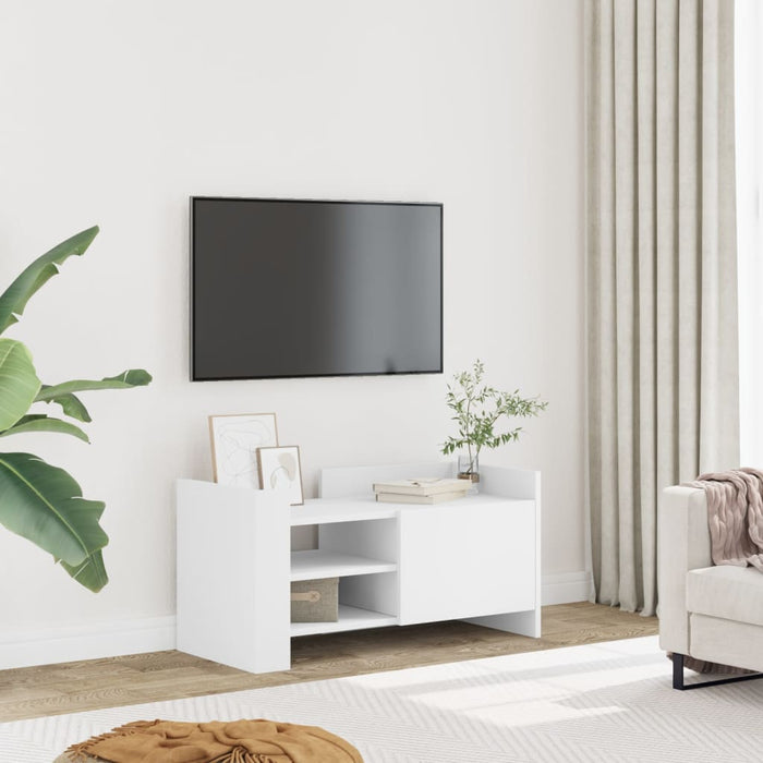 Comodă TV, alb, 80x35x40 cm, lemn prelucrat - WALTI WALTI