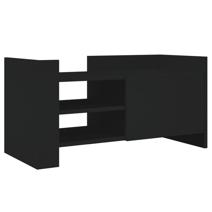 Comodă TV, negru, 80x35x40 cm, lemn prelucrat - WALTI WALTI