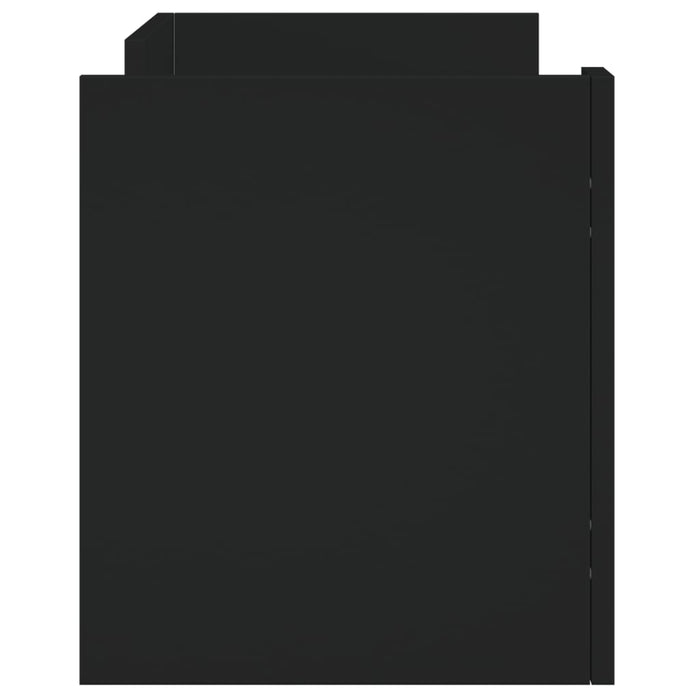 Comodă TV, negru, 80x35x40 cm, lemn prelucrat - WALTI WALTI