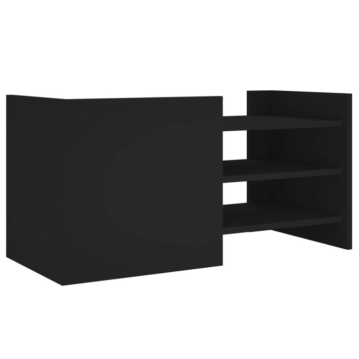 Comodă TV, negru, 80x35x40 cm, lemn prelucrat - WALTI WALTI