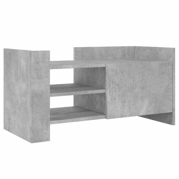 Comodă TV, gri beton, 80x35x40 cm, lemn prelucrat - WALTI WALTI