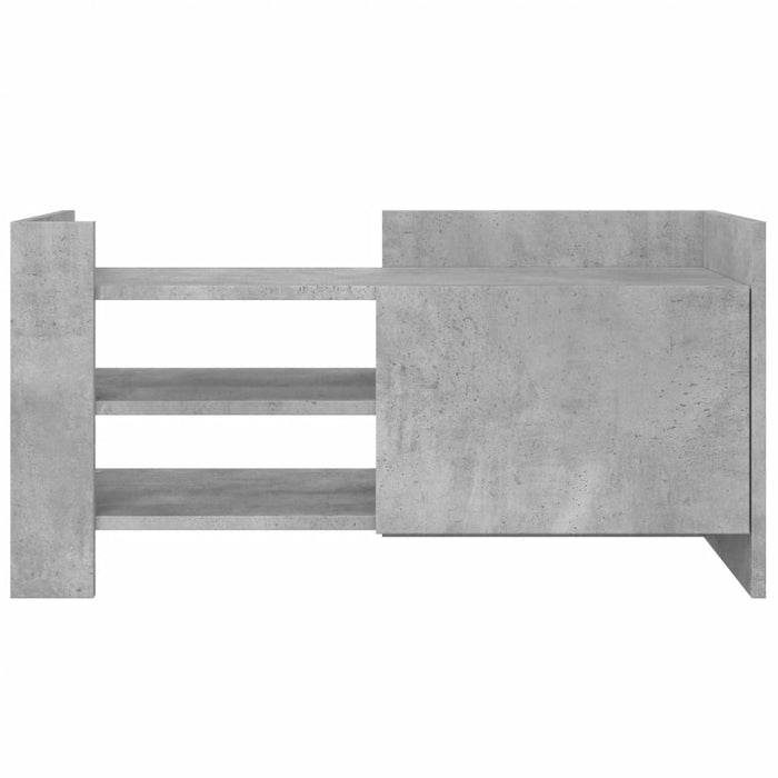 Comodă TV, gri beton, 80x35x40 cm, lemn prelucrat - WALTI WALTI