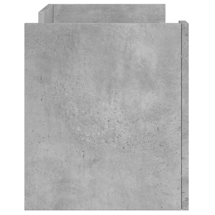Comodă TV, gri beton, 80x35x40 cm, lemn prelucrat - WALTI WALTI