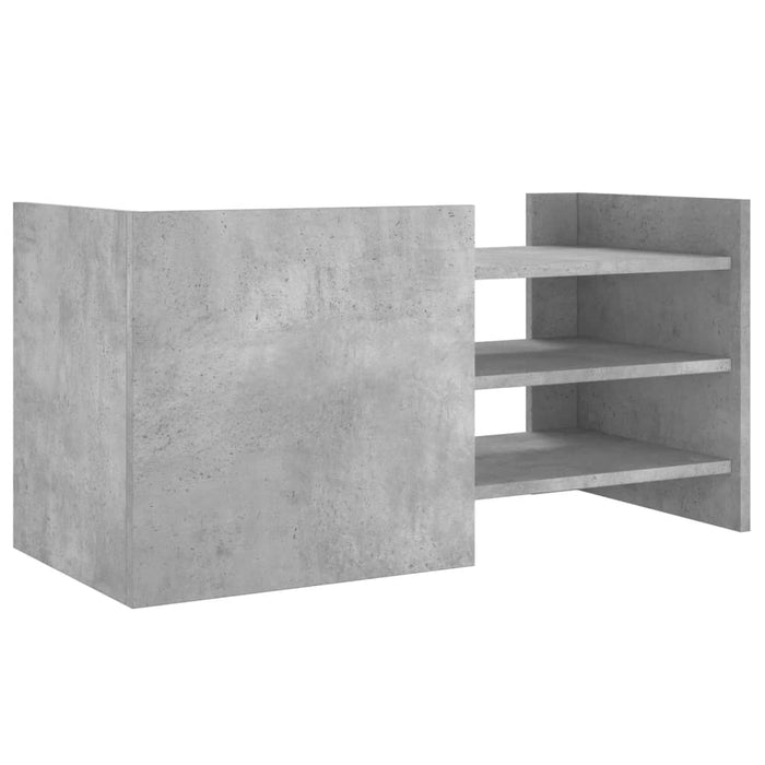 Comodă TV, gri beton, 80x35x40 cm, lemn prelucrat - WALTI WALTI