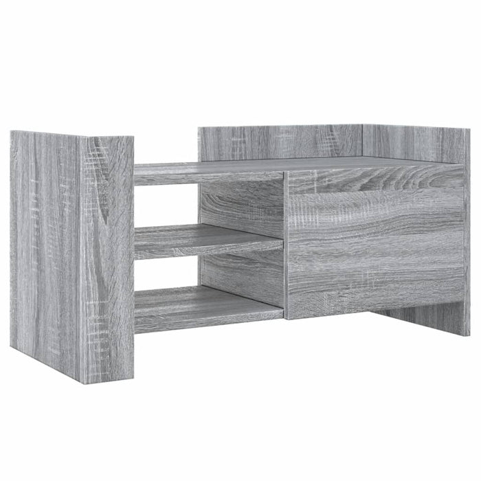 Comodă TV, gri sonoma, 80x35x40 cm, lemn prelucrat - WALTI WALTI