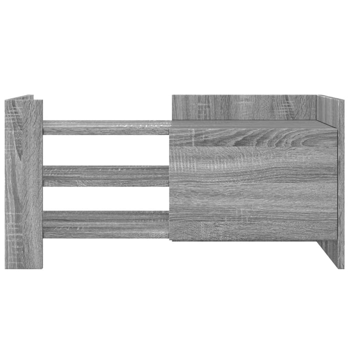 Comodă TV, gri sonoma, 80x35x40 cm, lemn prelucrat - WALTI WALTI